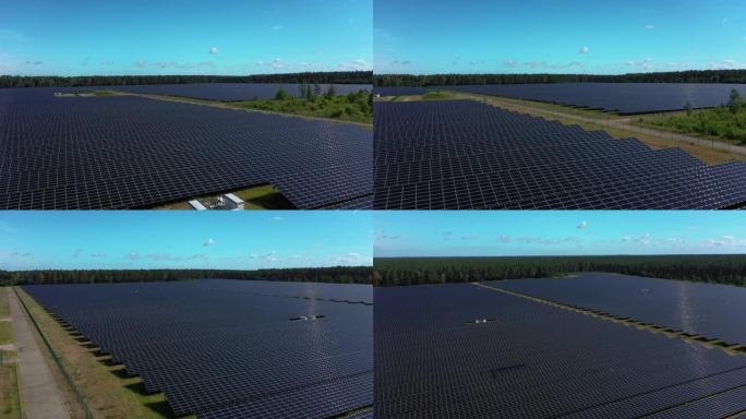 德国坦普林太阳能发电站鸟瞰图