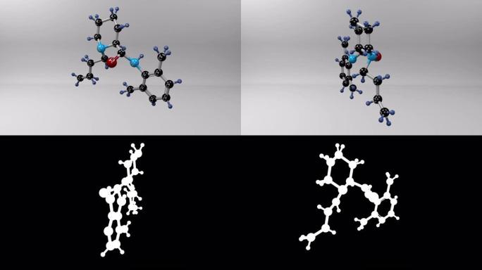 Bupivacaine molecule。