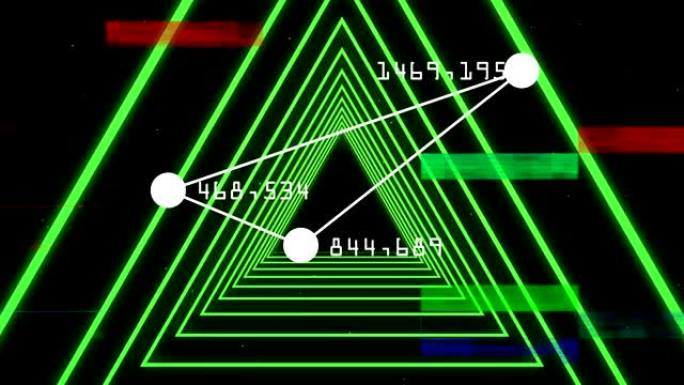 连接点形成三角形，角数。打开绿色三角走廊