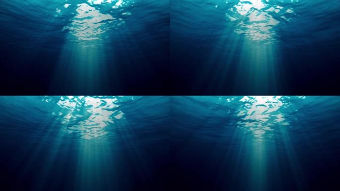 深水无缝动画舞台背景三维3D耶稣光