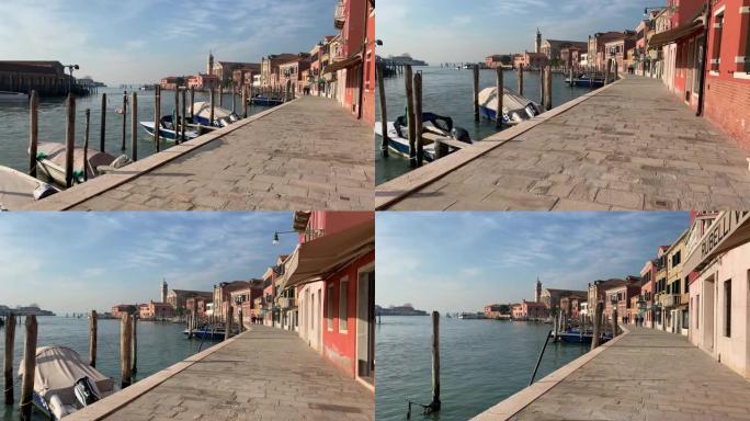 意大利穆拉诺-2020年1月20日: 意大利威尼斯泻湖中的穆拉诺岛。