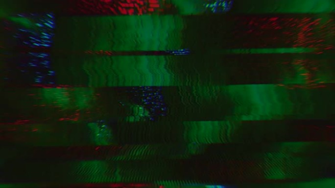 通用动态汽波优雅彩虹色背景。旧录像带