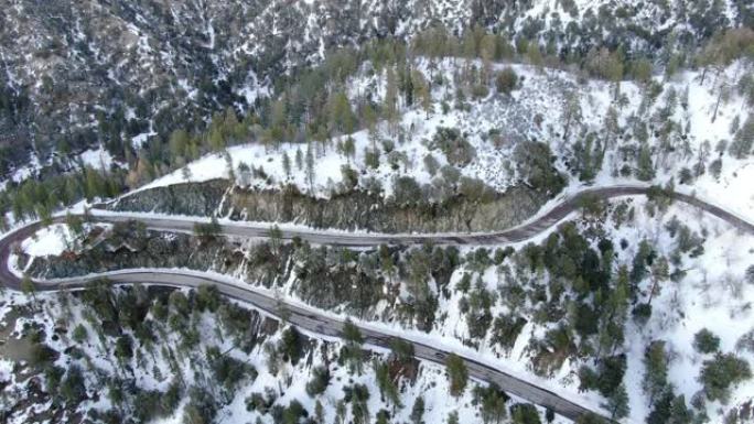 雪山路鸟瞰图