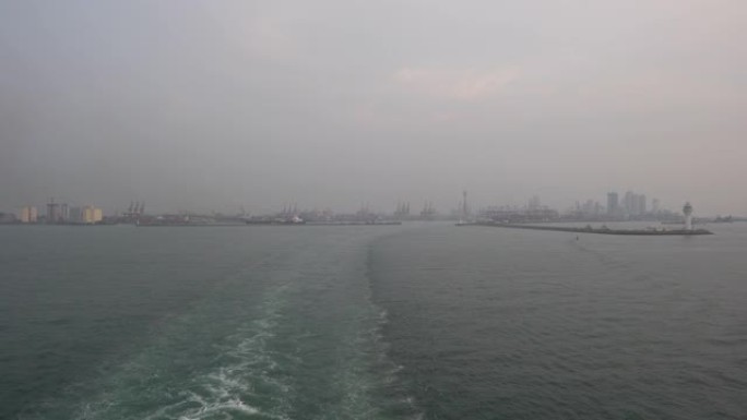 科伦坡港游船游艇航行素材大海海洋