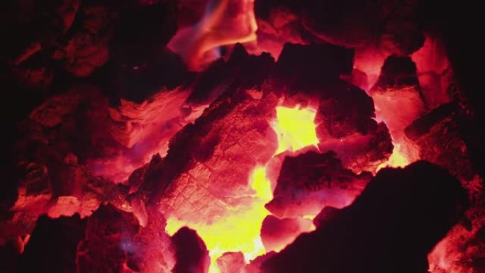 煤无烟煤在炉子里燃烧