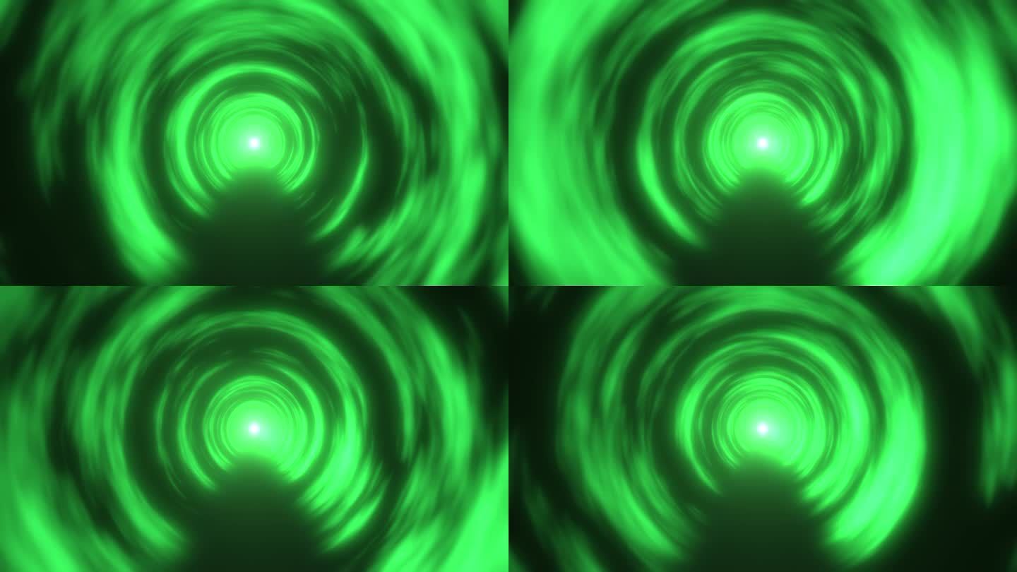 4K绿色激光云海光影隧道无缝循环