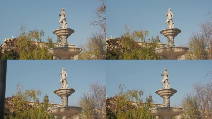 丹努比乌斯喷泉雕像