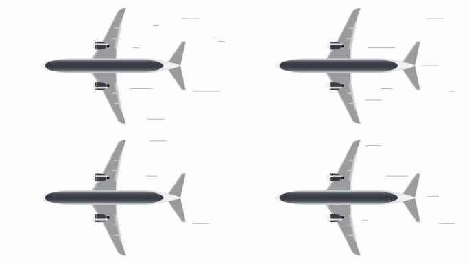 飞机MG卡通动态动画客机