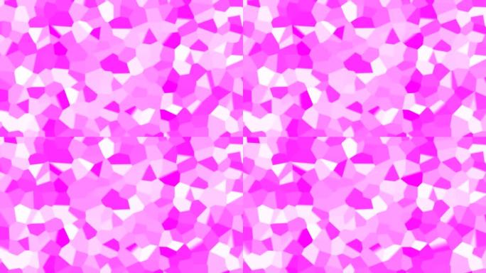 装饰紫丁香彩色移动形状图案动画背景。无缝循环3d动画