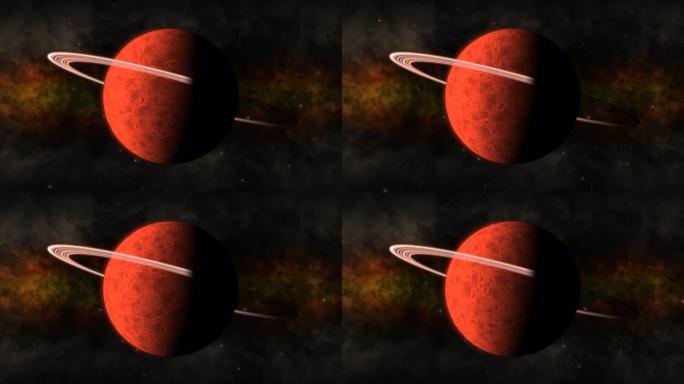 太阳系内有行星环系统的红色行星