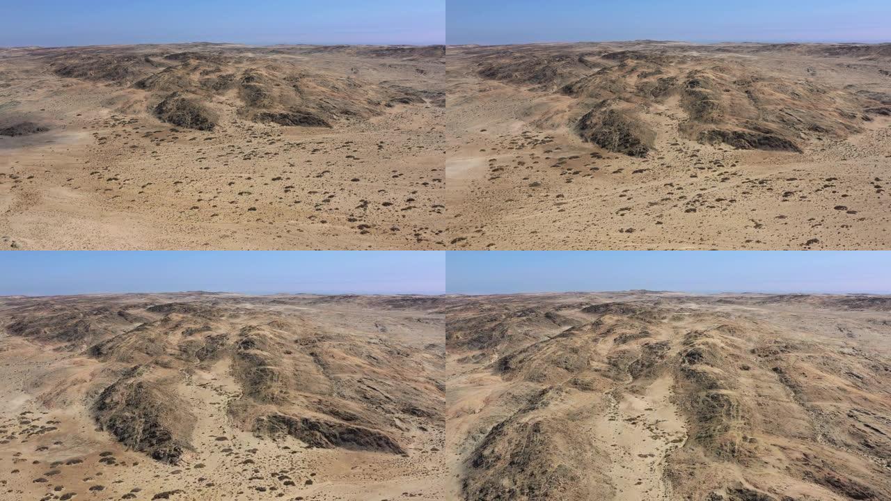 Luderitz禁区Tsau-Khaeb国家公园沙漠景观纳米比亚航空4k视频I