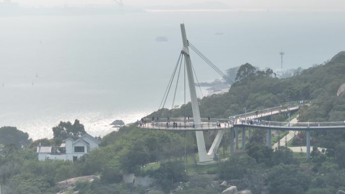 4K60厦门山海健康步道盼归塔航拍