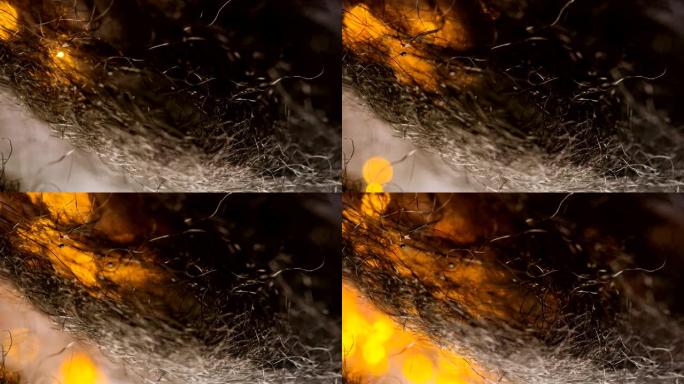 钢丝绒视觉创意视频素材火星火花