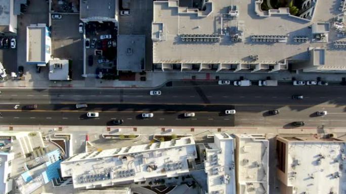 洛杉矶格伦代尔市的空中俯视图