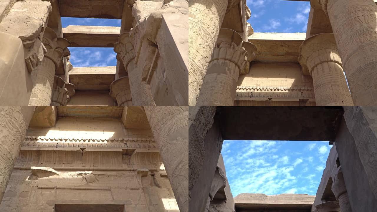 科姆·孔博神庙。Kom Ombo是埃及的一个农业城镇，以Kom Ombo神庙而闻名。它最初是一个埃及