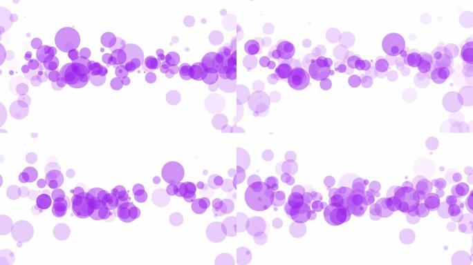 白色背景上的4k抽象紫色bokeh