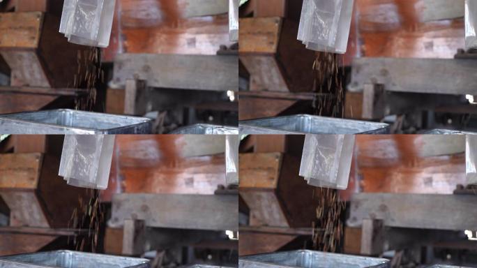 碾米慢动作视频素材升格碾米机劳动者日用品