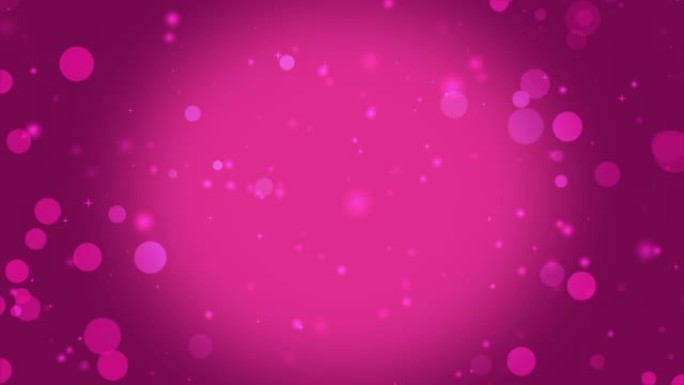 粉红色背景上的4k抽象圣诞灯