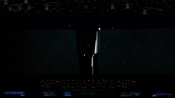从航天飞机驾驶舱进入宇宙时的视野