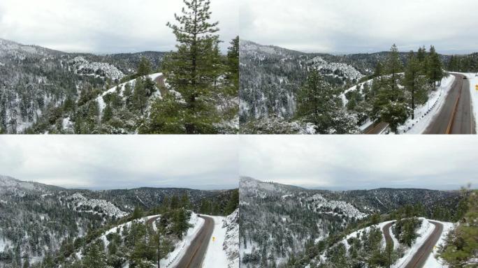 雪山路鸟瞰图