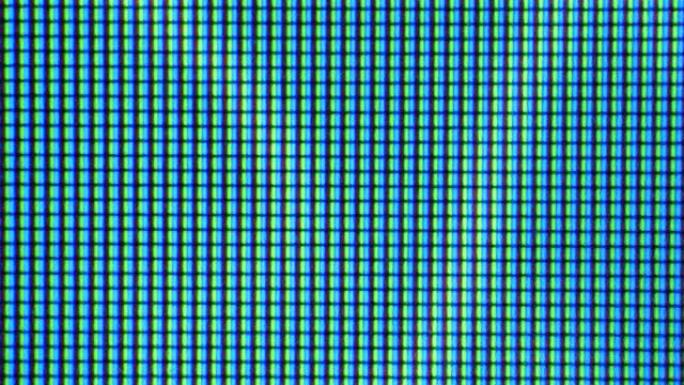 蓝色流动液体波抽象运动背景。抽象的蓝色背景。采用彩色阴影技术的近距离发光二极管显示器。特写监视器。图