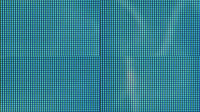 蓝色流动液体波抽象运动背景。抽象的蓝色背景。采用彩色阴影技术的近距离发光二极管显示器。特写监视器。图