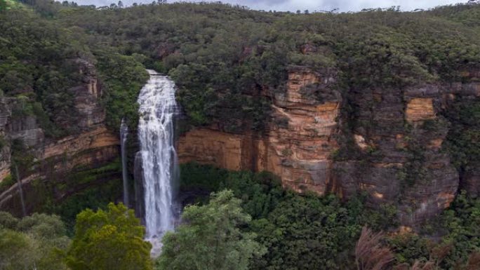 澳大利亚新南威尔士州蓝山温特沃斯瀑布的镜头