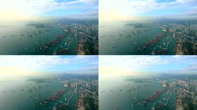 马Tei港延时视频素材地标延时都市海洋运