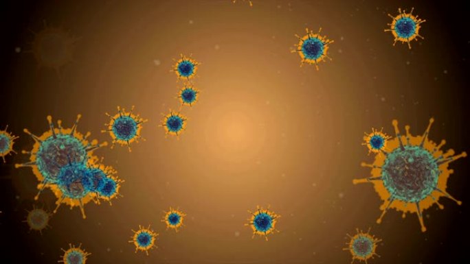 医学病毒动画细菌粒子三维动画