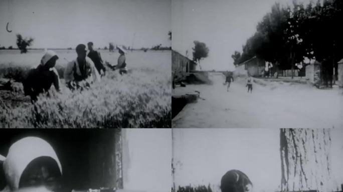 60年代 民兵训练 农民武装老视频