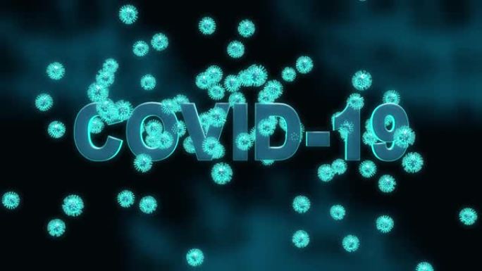 Covid - 19冠状病毒爆发展示新型病毒传播- 3d动画