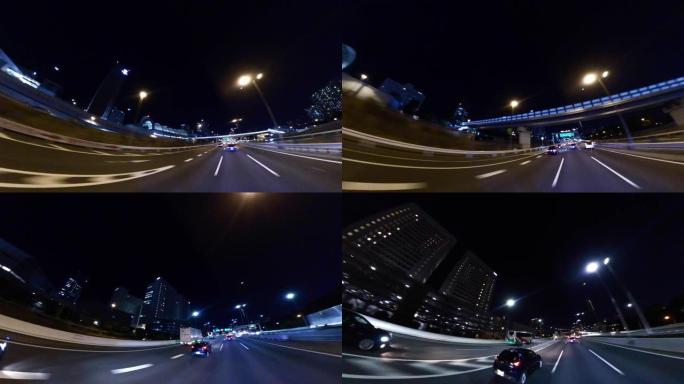 高速公路上的夜间驾驶