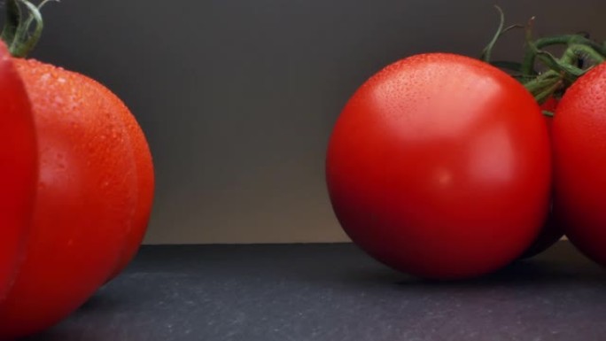 大红西红柿排成一排