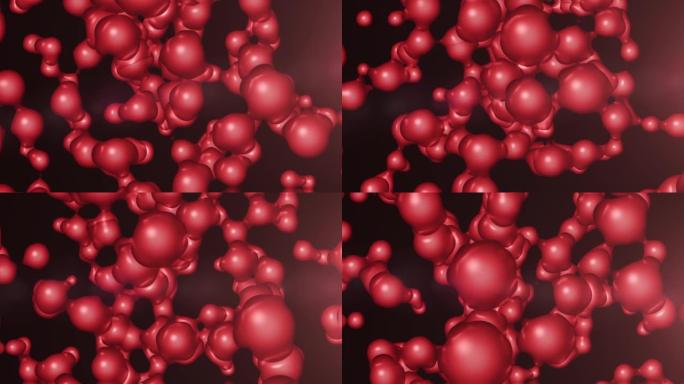 血细胞运动的3d动画