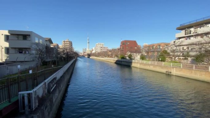日本东京koto病区oyokogawa river
