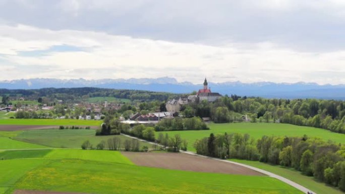 德国巴伐利亚州安德克斯修道院的景观