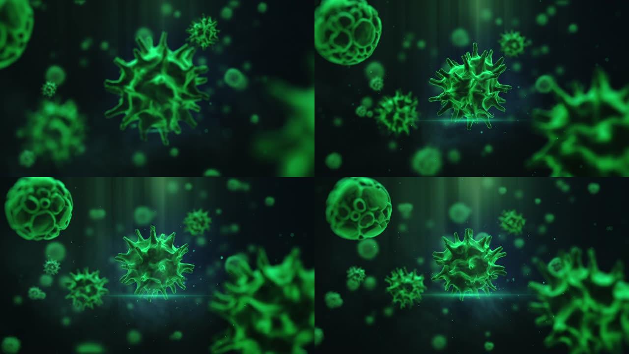 冠状病毒KonquerorID-19股票视频动画