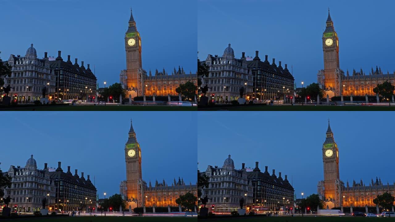 英国伦敦泰晤士河的大本钟国会大厦
