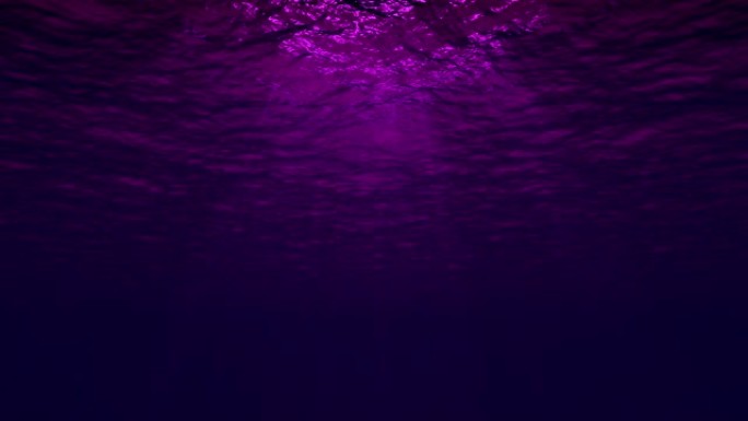 水下背景无缝循环海底水底太阳光照射光效岩