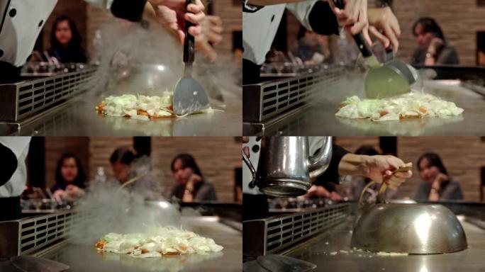 铁板烧日本料理风格。