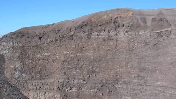 维苏威火山-从火山口边缘概述