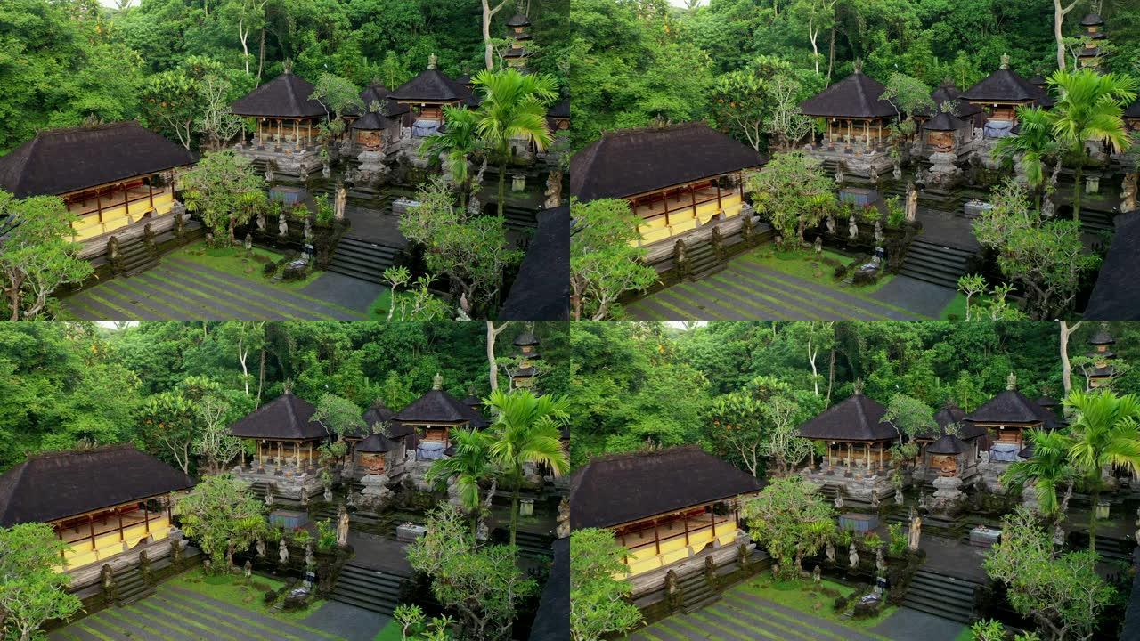 乌布的Pura Gunung Lebah神庙从上方