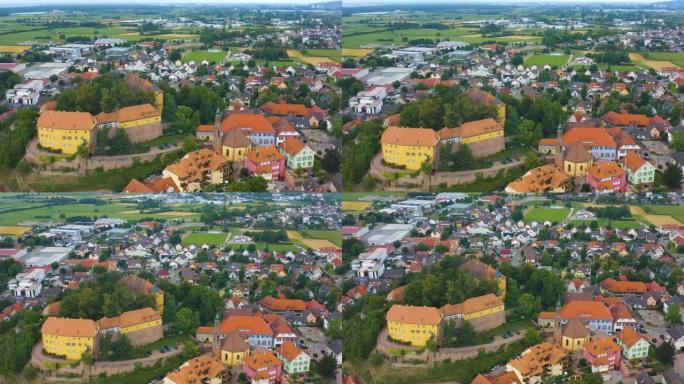 德国城市Mahlberg的鸟瞰图
