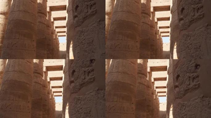 卡纳克神庙里的柱子。卢克索