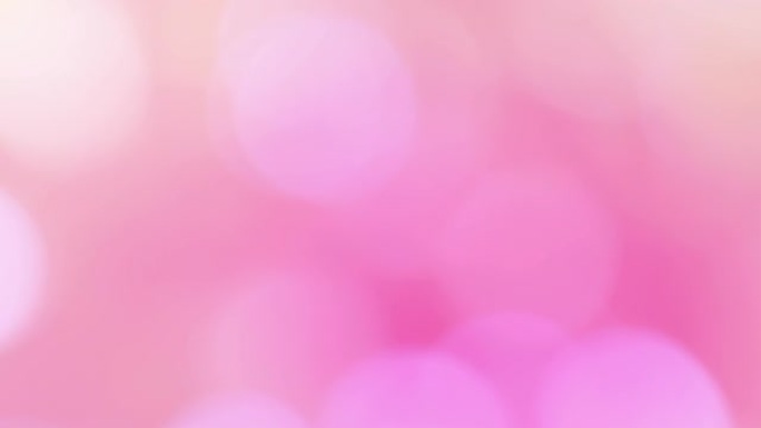 情人节快乐社交媒体横幅。爱动画运动图形光bokeh模糊闪耀与流行的粉红色在背景。屏幕在一个时髦的简单