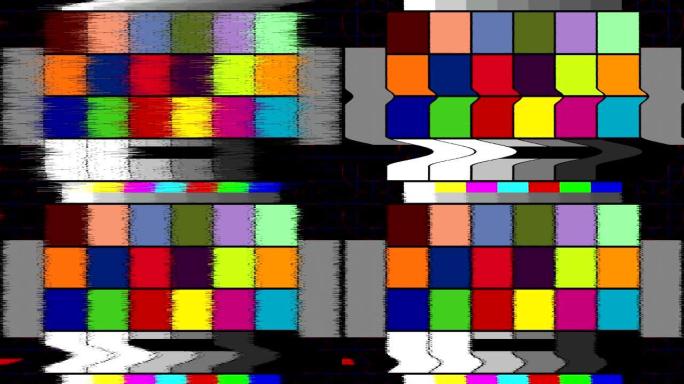 故障电视静态噪声失真信号问题