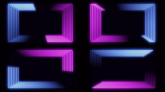 背景多色光谱循环动画。