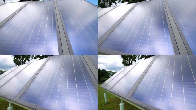 慢动作180fps的太阳能电池板