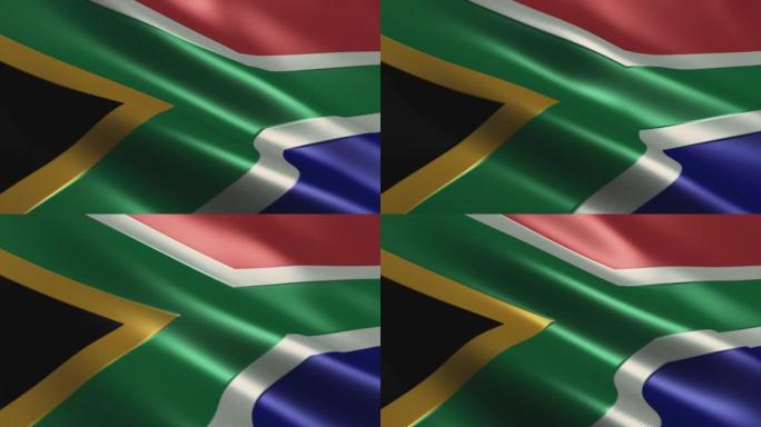 南非国旗高细节-循环股票视频