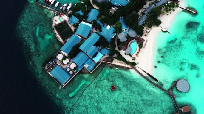 马尔代夫美丽的鸟瞰图